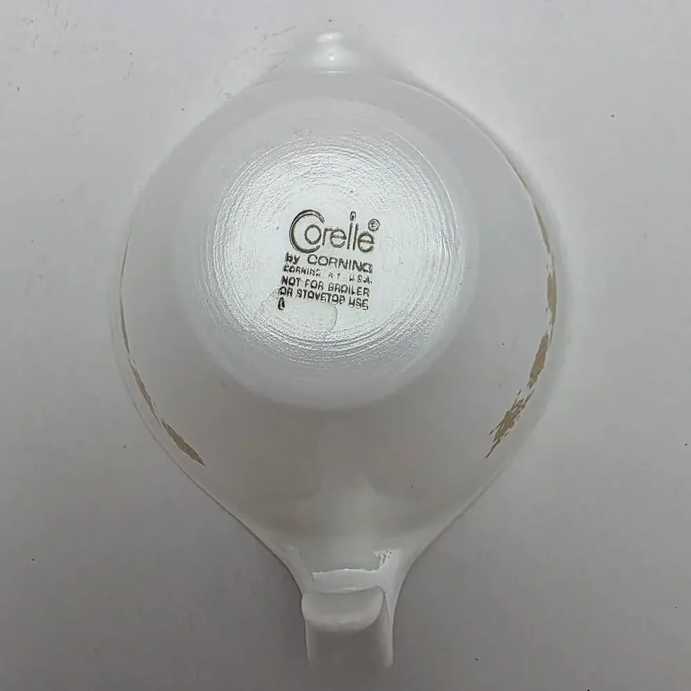 Corelle Butterfly Gold Hook Style Creamer Vintage